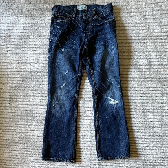 Aeropostale Denim - Aeropostale Womens Blue Jeans Driggs Slim Bootcut Distressed Size 27/28